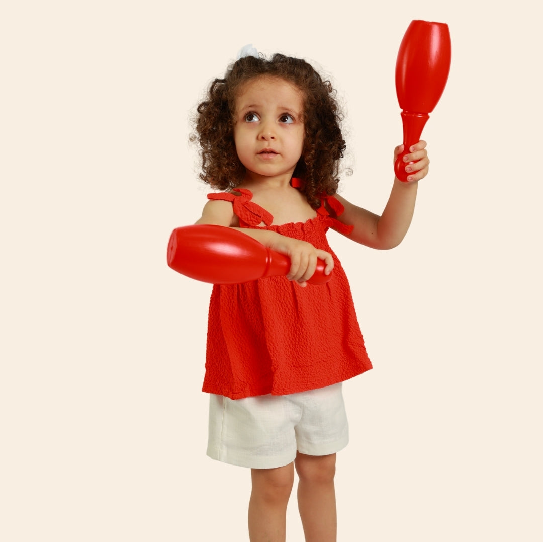 Tunique Lyn rouge corail