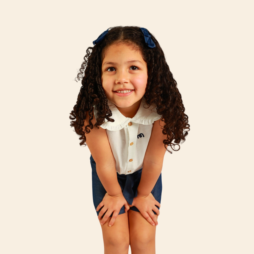 Chemise Loly blanche brodée