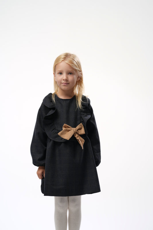Robe Loly papillon camel