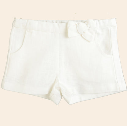 Short Loly papillon blanc
