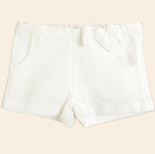 Short Loly papillon blanc
