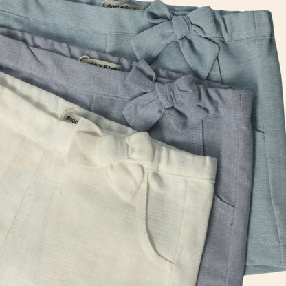 Short Loly papillon blanc