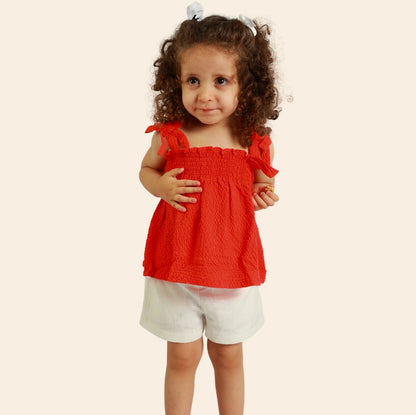 Tunique Lyn rouge corail