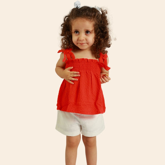 Tunique Lyn rouge corail