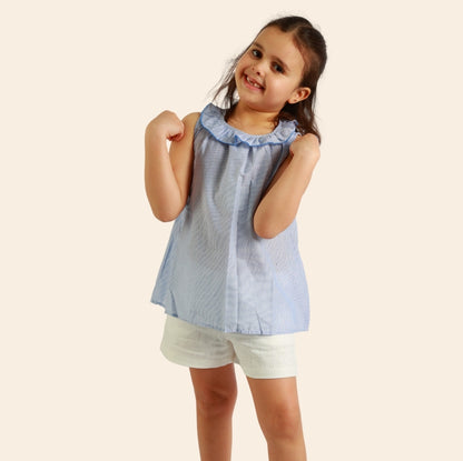 Tunique Amber rayée bleu et blanc