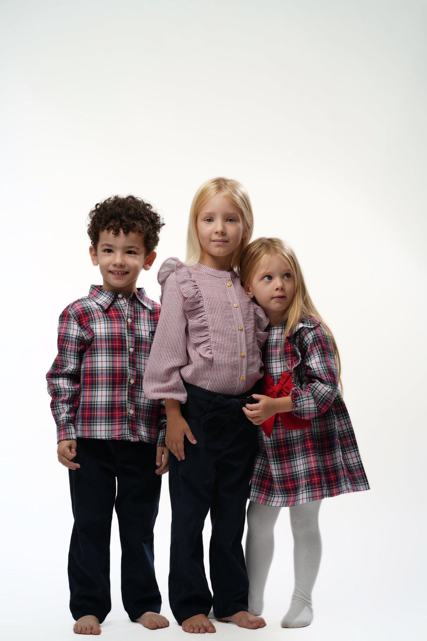 Chemise Moon à carreaux rouge et bleu