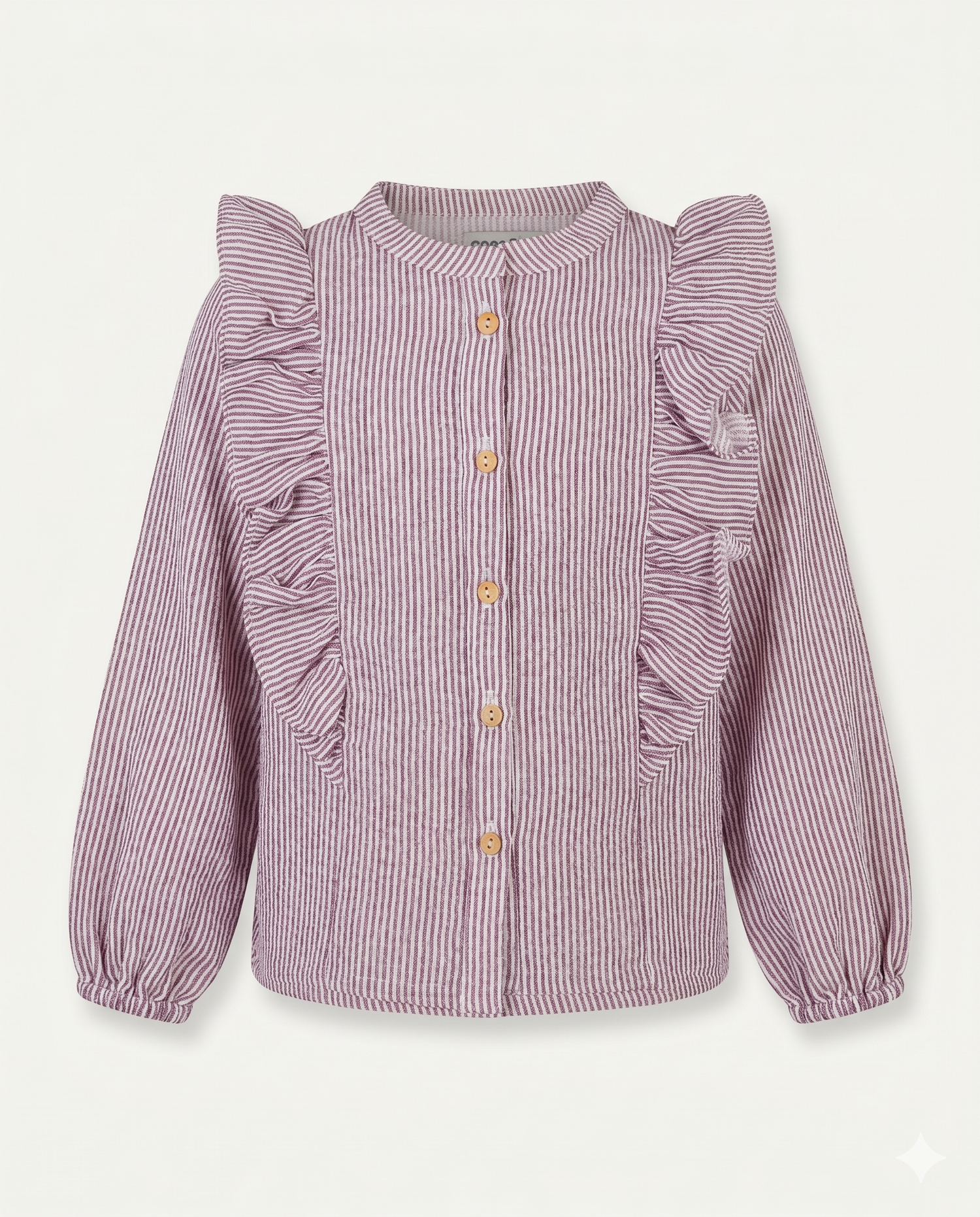 Chemise Illy rayée bordeaux
