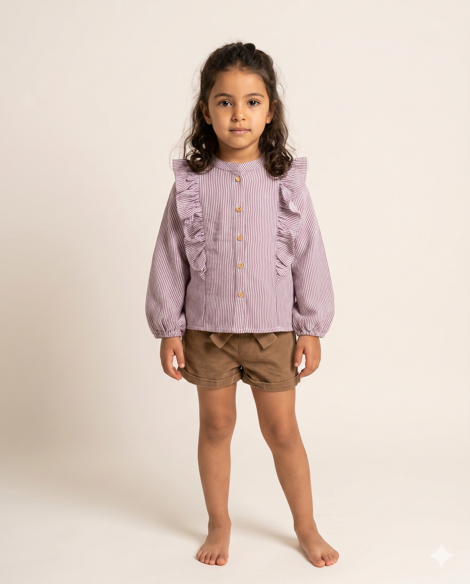 Chemise Illy rayée bordeaux