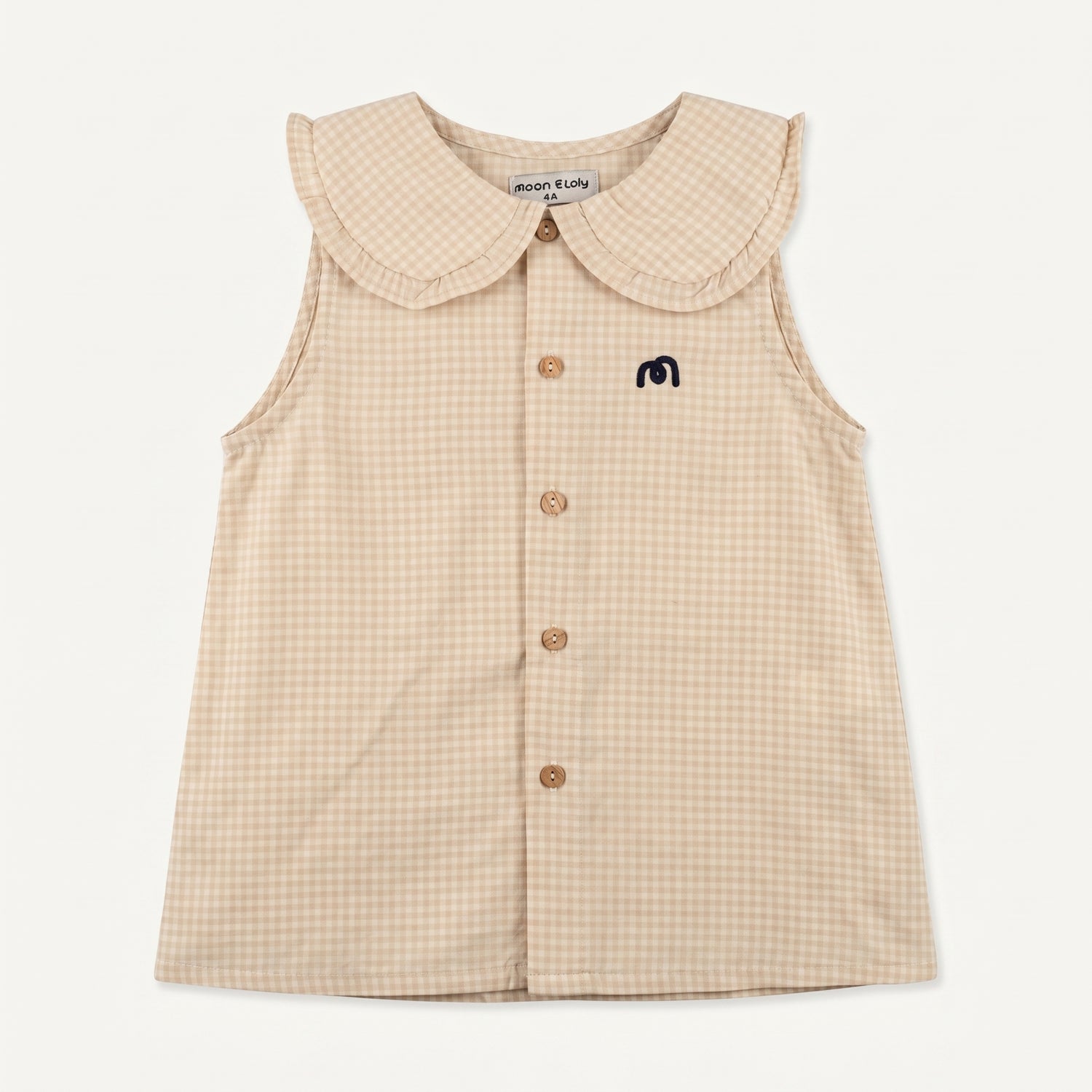 Chemise Loly carreaux beige