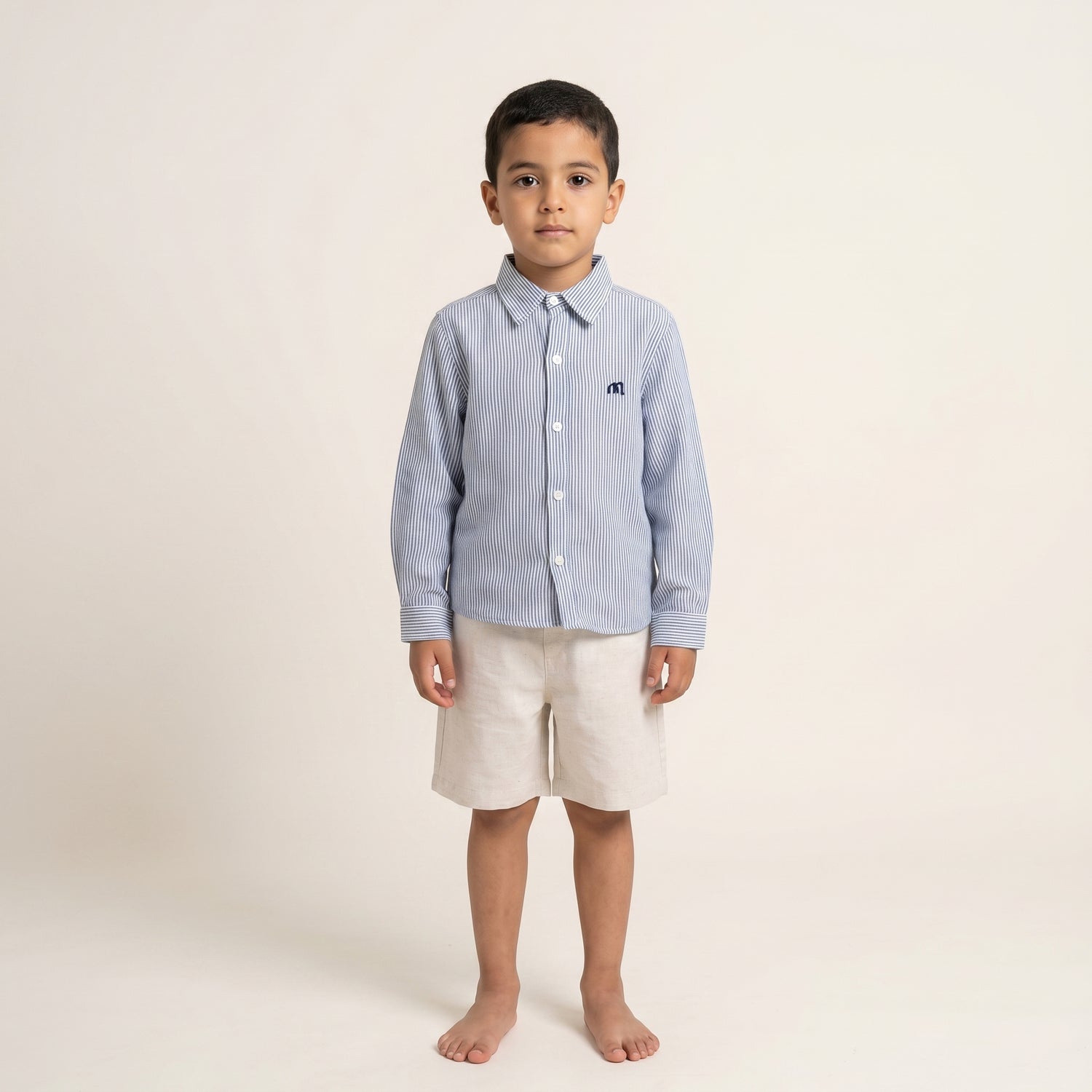 Chemise Moon Rayée bleu