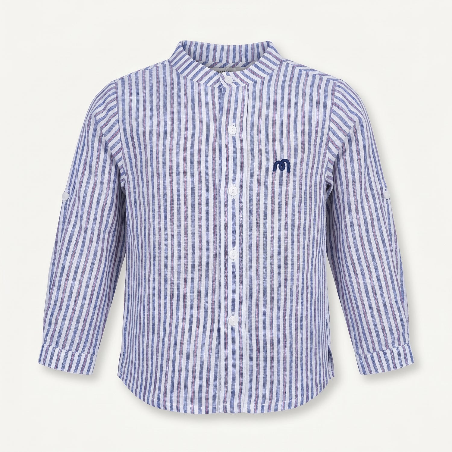 Chemise Moon rayures bleu et rouge