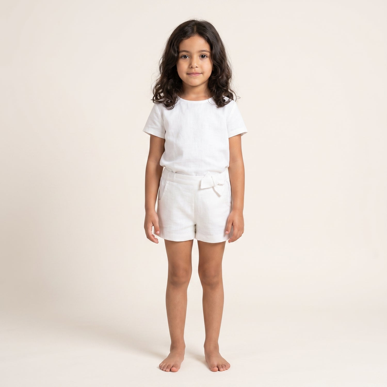 Short Loly papillon blanc