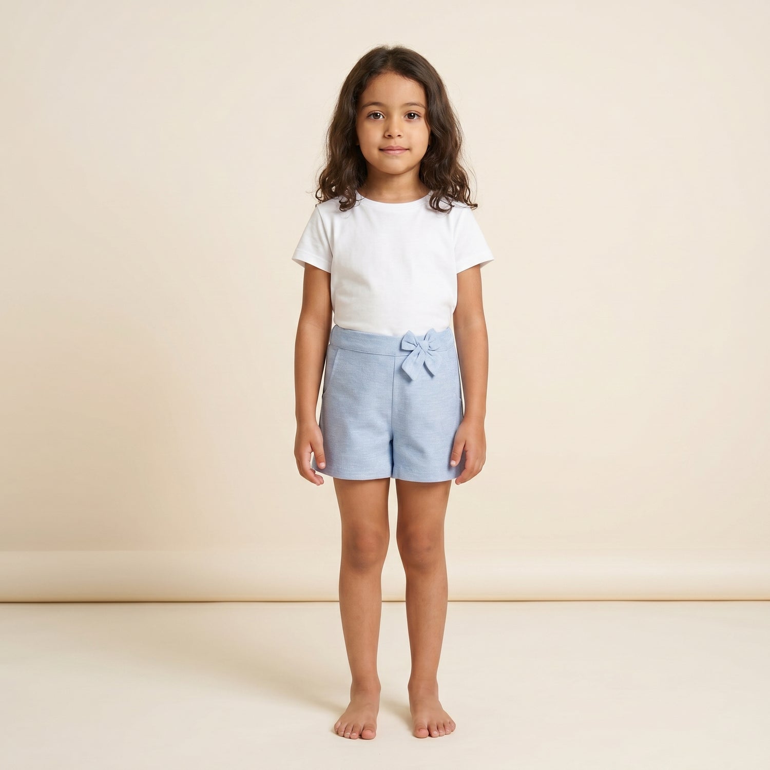Short Loly papillon bleu ciel