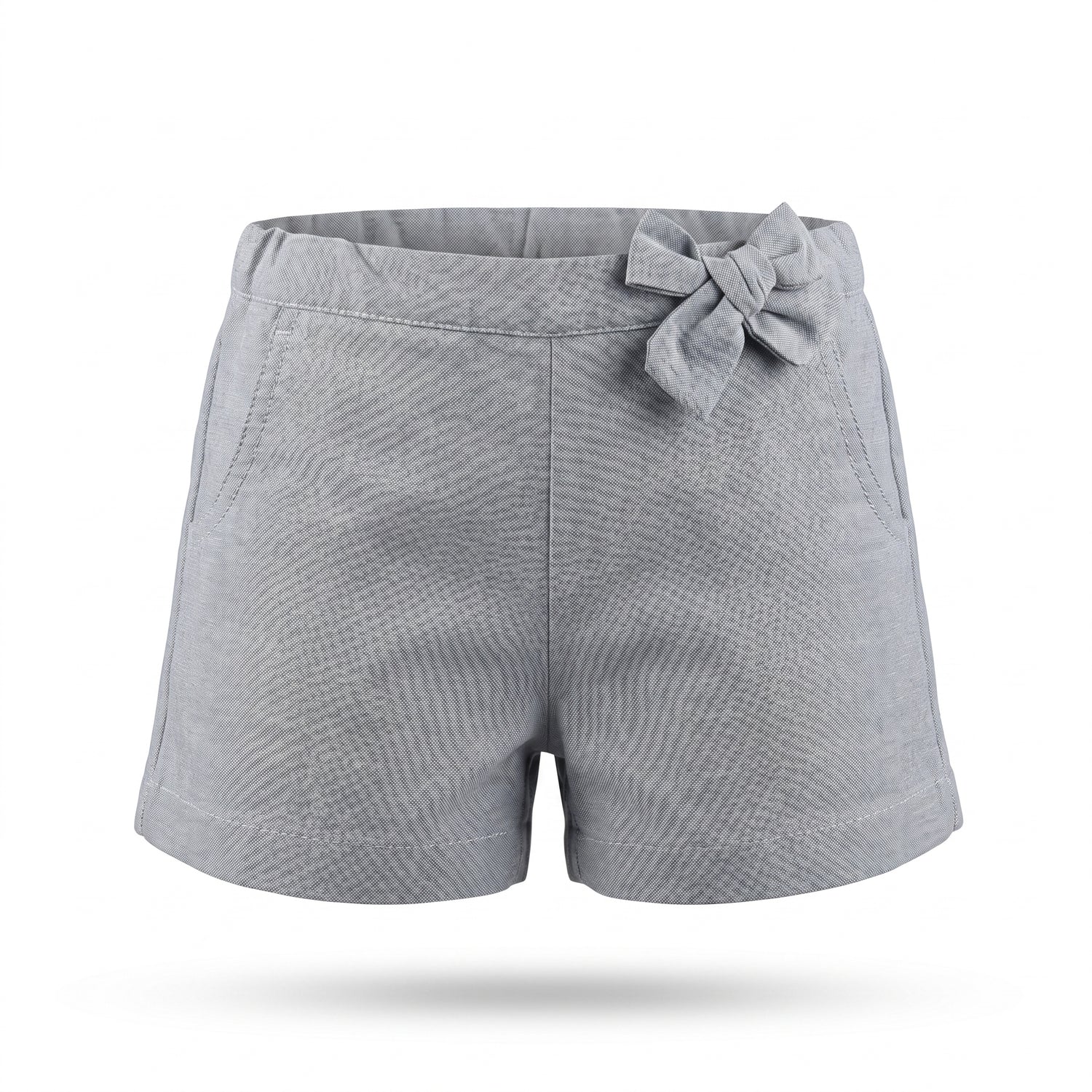 Short Loly bleu gris clair papillon